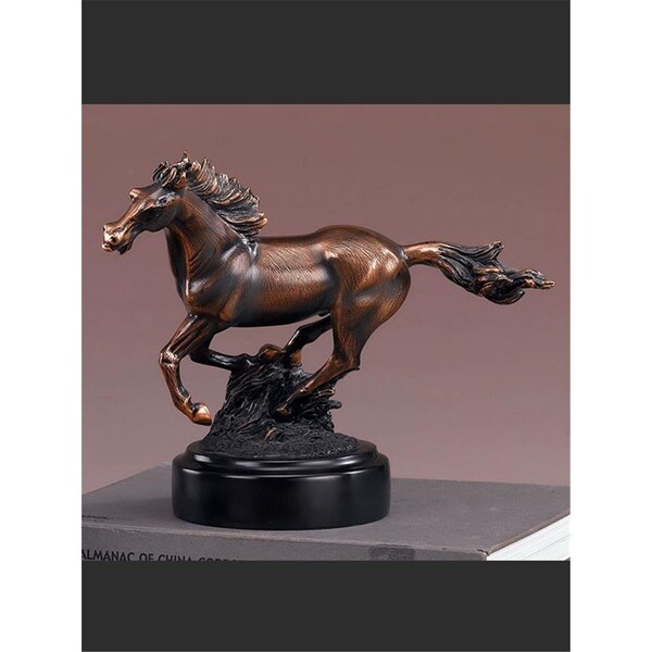 Dwellingdesigns Horse Bronze Finish Statue - 10.5 x 8.5 in. DW3613102 - main